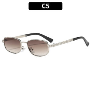 C5-Silver Frame Double Tea Leaves
