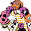 Wholesale Party Halloween Embroidered Patch Pumpkin Boo Letter Iron-On Applique for Costume DIY Accessory