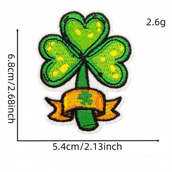 oly-107719cbfbec5fa2e50ddeb005260e27 Wholesale Irish Shamrock Embroidery Patch St. Patrick's Day Cloth Badge Fashion Accessory