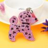 Wholesale Rhinestone Teddy Dog Keychain Bag Charm Decorative Car Key Accessory