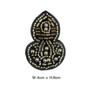 Black background gold bead gourd