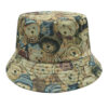 oly-109c2d5945aac8e96744a3fa5852ae3a Wholesale Smiling Bear Pattern Fisherman Hat Stylish Sunscreen Hat for Daily Use