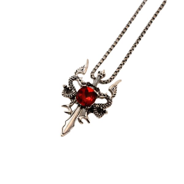 oly-109caccc22e8c169a3c235a0c551429e Wholesale Vintage Double Dragon Cross Necklace, Fashion Jewelry Accessory for Gift and Boutique Resale