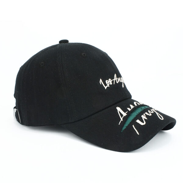 Wholesale Washed Soft Top Baseball Cap with Embroidery Letters Adjustable Gray Sun Protection Unisex Fashion Accessory