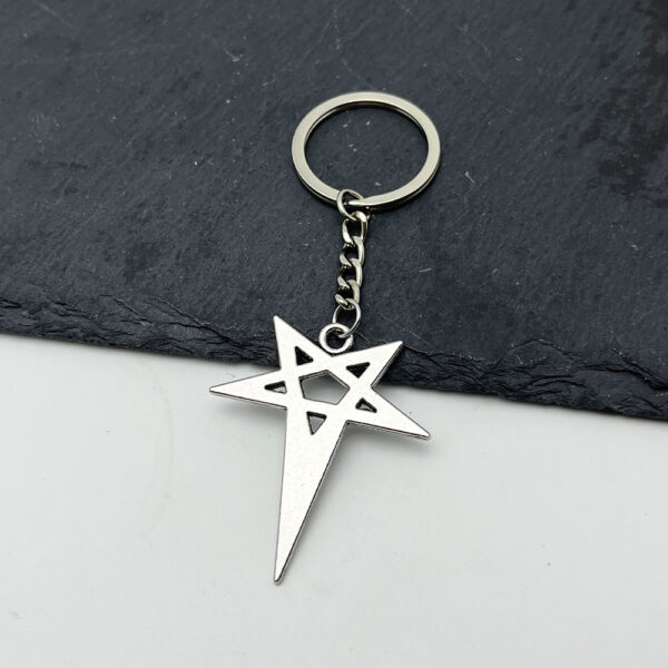 Wholesale Zinc Alloy Viking Eye of Horus Star Keychain Pendant Fashion Accessory Gift Boutique Resale
