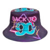 Wholesale Retro 90s Letter Print Bucket Hat Trendy Sun Protection Hat Fashion Accessory