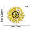 oly-10c010e8c22442faf2620b7b6e1747a7 Wholesale Polyester Thread Sunflower Embroidered Cloth Patch Decorative Craft Supply for Clothes