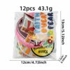 oly-10c31b3cba555092381db898dbe6a0c8 Wholesale Embroidered Cartoon Inspirational English Patches 12 Pack Iron-On Decorative Accent for Clothing Bags