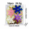 Wholesale Chic Snowflake Embroidered Patch - Chenille Gold Edge DIY Clothing Accessory for Resale