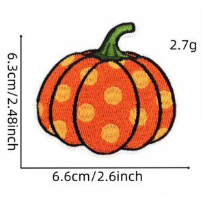 Colorful plaid pumpkin cloth sticker 6#