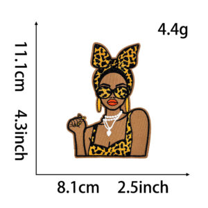Hot melt glue *brown* leopard girl