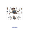 oly-10d1ef2309c8fb9d983936b8b523eea0 Wholesale 2/4/8pcs Retro Cartoon Character Print Mini Cup Keychain Sticker OLY Exclusive