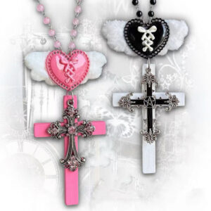 oly-10e831da5d938f61eed735940989f07c Wholesale Y2K Angel Cross Pendant Necklace Trendy Gothic Clavicle Chain Jewelry Accessory for Boutique Resale