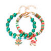 oly-10fa904bc23e5c4af4fb65ca39f0b1d0 Wholesale Fashion Alloy Christmas Bracelet Set with Santa and Tree Charms, Jewelry Gift for Women