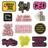 Wholesale Colorful Embroidered English Letter Patches Iron-On for Clothing Decoration Fashion Accessory