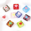 oly-113799af7995aa9f1328cad4835828df Wholesale Hand Painted Korean Heart Glass Beads for DIY Jewelry Making Mixed Color Gift Beads