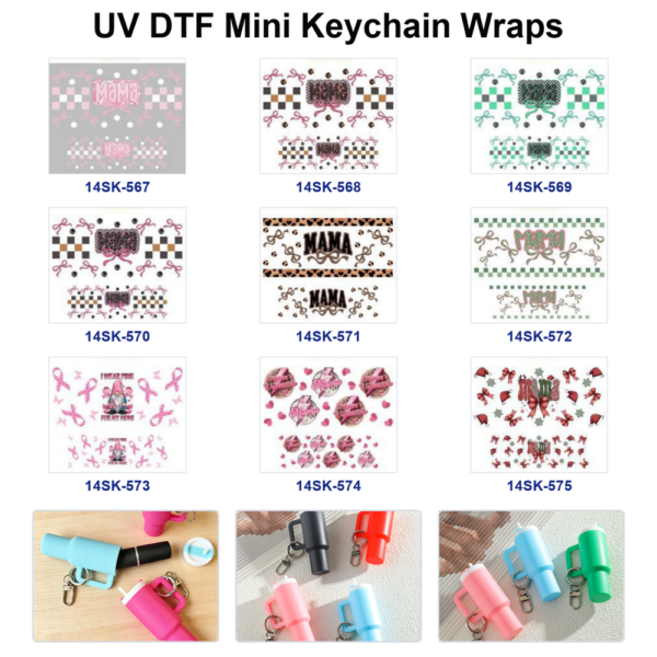 oly-116296b4e249abed275b4eeba40d13aa Wholesale 2/4/8pcs Mother's Day Vintage Print Mini Cup Keychain Sticker