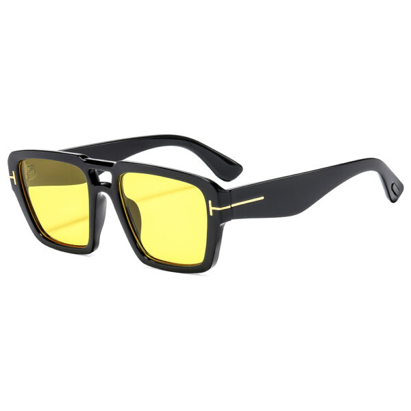 oly-1171c37636e3c129dec7480fefcdbb79 Wholesale Trendy Square T Shape Sunglasses UV400 Black Frame Grey Lens Fashion Accessory Boutique Resale