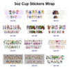 oly-1179ecfbca9a28c079dfdc5a0088afe6 Wholesale 8pcs Mixed Kids Game Cartoon Character Print 3oz Cup Stickers Wrap OLY Exclusive