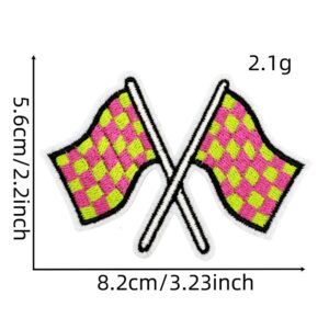 Plaid cloth patch 3#