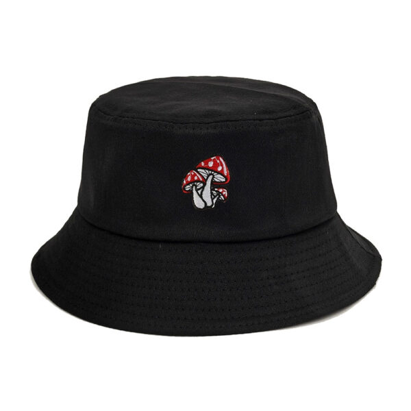 Wholesale Fashion Three Mushroom Embroidered Bucket Hat for Sun Protection Chic Accessory for Resale