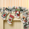 Wholesale Plush Cartoon Christmas Stocking Gift Bag Decorative Accessory Tree Hanging