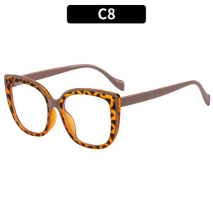 C8-leopard print frame khaki legs