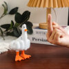 Wholesale Funny Duck Resin Ornament Middle Finger Figurine Home Decor Decorative Accent Resale