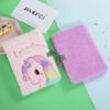 Wholesale A5 Unicorn Embroidery Lock Diary Cute Kids Notebook for School Gift