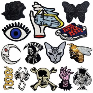 oly-11b13e2bc13dd5bbd34f9b7f06f5af30 Wholesale Punk Style Embroidered Patches for DIY Clothing Decoration Resale Accessory