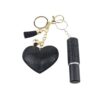 Wholesale Zinc Alloy Rhinestone Heart 5ml Perfume Keychain Bottle Bag Charm Accessory