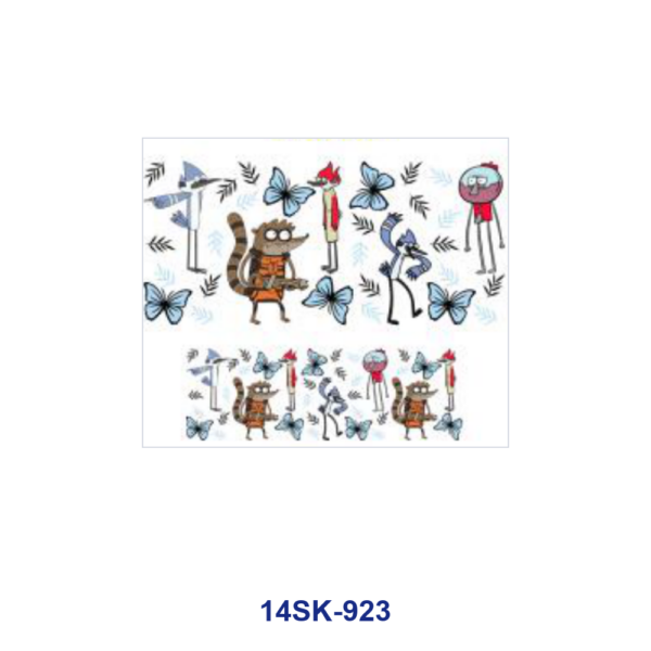 oly-11e6f07413aab4e1c62061457add5372 Wholesale 2/4/8pcs Cartoon Animated Character Print Mini Cup Keychain Sticker OLY Exclusive