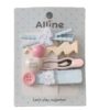 oly-11ead3388a4130cce0790af5d4176261 Wholesale Teddy Bear Acrylic Hair Clips 4 Piece Blue Cross Skateboard Design, Everyday Use Hair Accessory, Gift