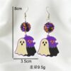 oly-11f0919be3304acd7ff6777199480a5e Wholesale Halloween Acrylic Earrings Bat Ghost Pumpkin Cartoon Jewelry Accessory Gift