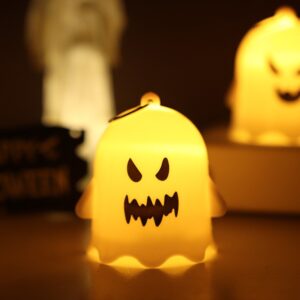 Warm light scary ghost lamp
