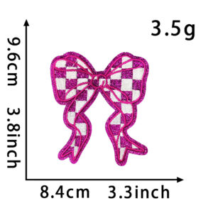 Back hot melt glue *purple* bow