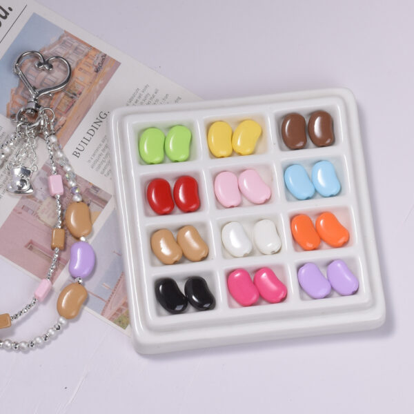 Wholesale Light Luxury Acrylic Loose Beads Mixed Colors for DIY Phone Chain Bag Charm Accessory