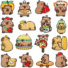oly-1234562dd8128b127e8abf240519d481 Wholesale Cute Capybara Embroidered Patch Iron-On Decorative Applique for Clothing and Bags