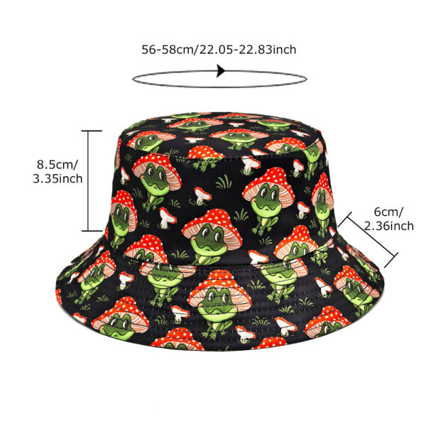 Wholesale Fashion Cartoon Frog Mushroom Bucket Hat for Outdoor Sun Protection Resale
