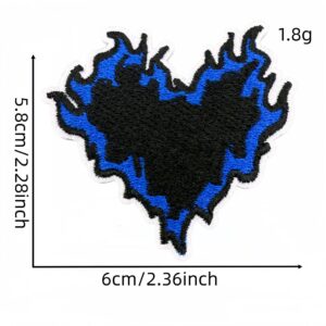 Flame love cloth sticker 8#