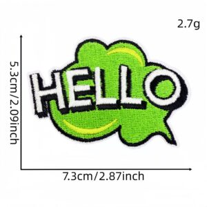 Hello hello cloth sticker 22#