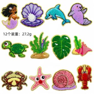 Summer Series Fabric Patches A Set of 12