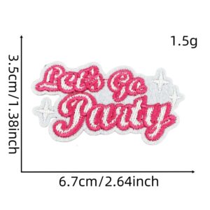 Pink cartoon cloth stickers 9#