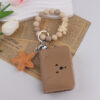 Wholesale Cute Bear Silicone Wallet Card Holder Keychain Decorative Accessory Party Gift