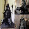 Wholesale Synthetic Resin Witch Figurine Halloween Decor Home Office Gift