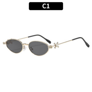 C1-Gold-framed grey sheet