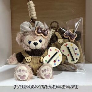 Little bear brown strap bear painter [shirley mei] / Approximately 10cm, comes with a rope stopper