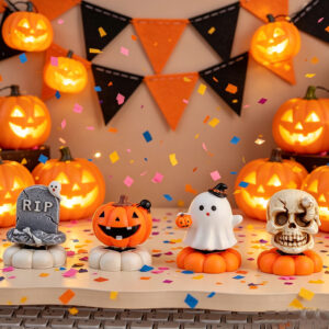 Wholesale Halloween Pumpkin Resin Figurine Decorative Home Accessory Party Gift