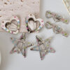 Wholesale Y2K Colorful Polka Dot Silver Metal Hair Clip Trendy Fashion Accessory for Everyday Styling