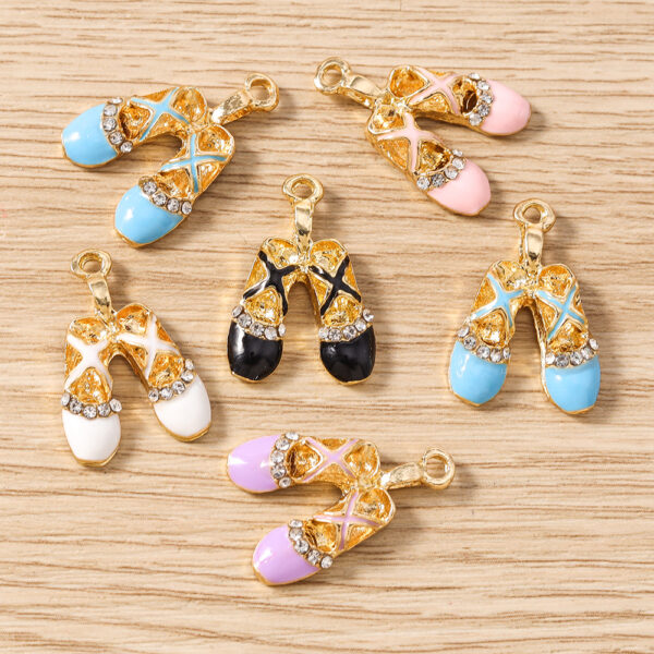 Wholesale 10 Pack Zinc Alloy Ballet Shoe Pendant Earring Set - DIY Jewelry Accessories, Chic Gift
